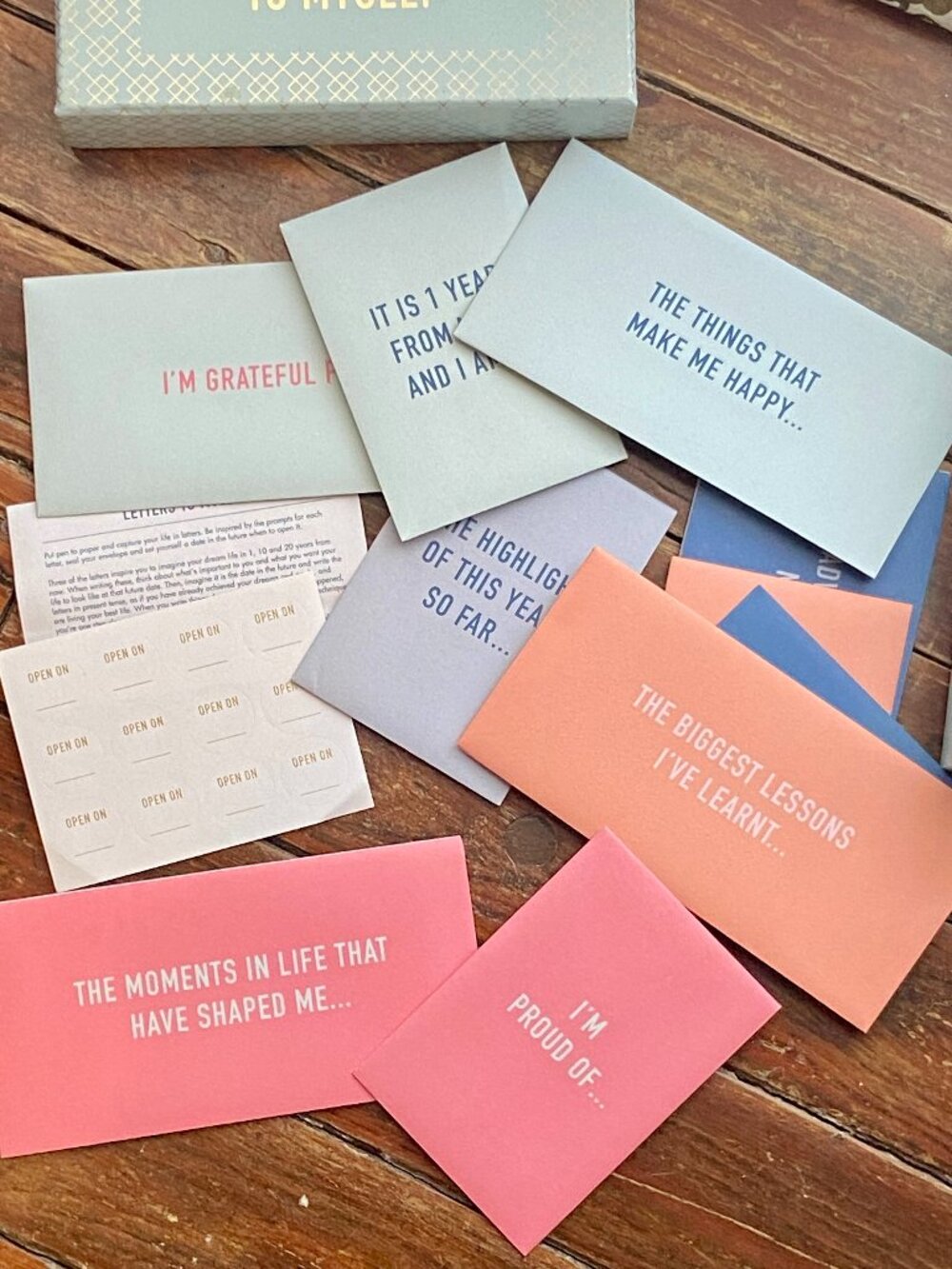 Kikki.K Letters to Myself keepsake diary set 12 prompted letters diary nordstrom